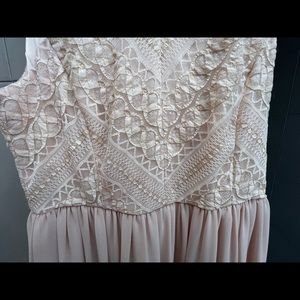 Blush Gianni Bini dress. Sleeveless. High neckline